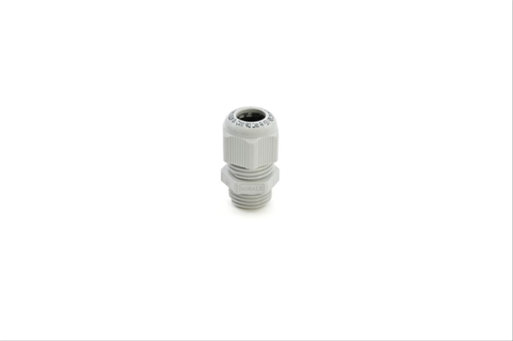 Pressacavo ATEX in poliammide PA6.6 grigio IP65 filettatura M16x1,5 per installazioni elettriche