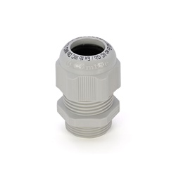 Pressacavo ATEX Maxiblock nylon PA6.6 IP65 filettatura M25x1,5 grigio RAL 7035 per installazioni elettriche