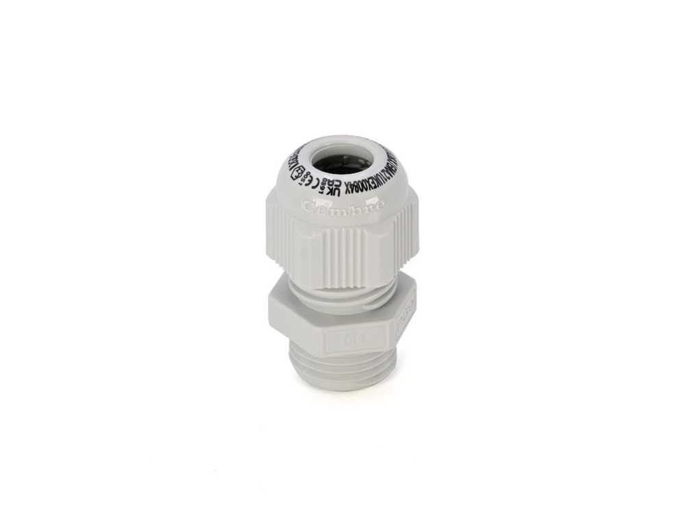 Pressacavo Maxiblock ATEX PA6.6 IP65 Pg9 per installazioni elettriche grigio RAL 7035