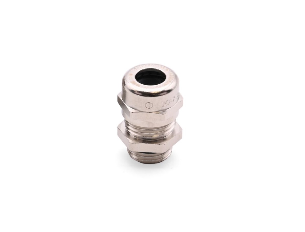 Pressacavo Maxibrass Atex ottone nichelato filettatura M20x1,5 IP65 per installazioni elettriche ad alto rischio esplosione