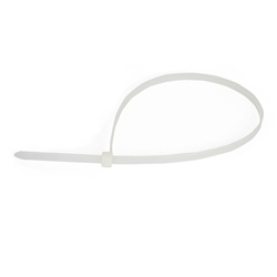 Fascetta in poliamide PA6.6 160x2,5 mm naturale per fissaggio cavi e tubi uso interno ed esterno