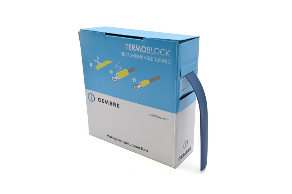 Guaine termorestringenti TBS 12,7 mm blu 10 m isolamento elettrico industriale