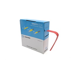Guaina termorestringente poliolefina 2:1 rotolo 10m protezione connessioni elettriche rosso