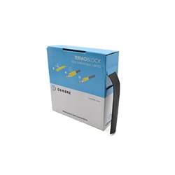 Guaina termorestringente poliolefina 2:1 nero 5m diametro interno 19mm isolamento elettrico protezione connessioni