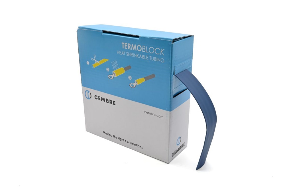 Guaine termorestringenti TBS 19mm Blu 5m per isolamento elettrico