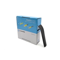 Guaina termorestringente poliolefina 2:1 nero protezione connessioni elettriche 5m