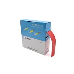 Guaina termorestringente poliolefina 2:1, 5m, Ø interno 26mm pre restringimento, protezione elettrica e isolamento conduttori, colore rosso