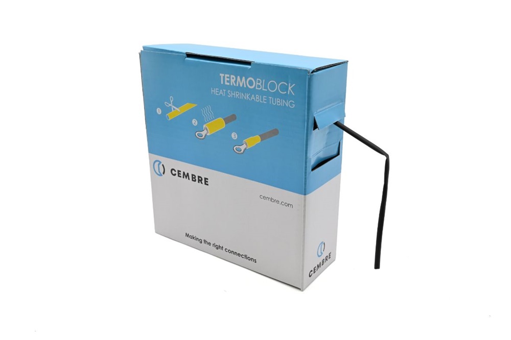 Guaine termorestringenti TBS 3,2mm nero 10m automazione industriale