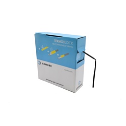 Guaina termorestringente poliolefina 2:1 nero 10m isolante elettrico protezione connessioni