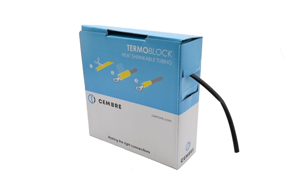 Guaina termorestringente TBS 4,8 mm nera 10 m isolamento elettrico