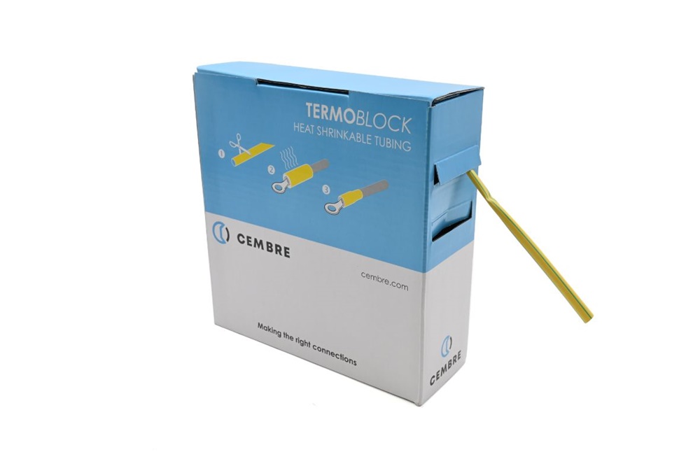 Guaina termorestringente 4,8mm gialla 10m automazione