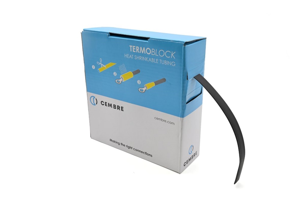 Guaine termorestringenti TBS 9,5mm nero 10m isolamento elettrico industriale