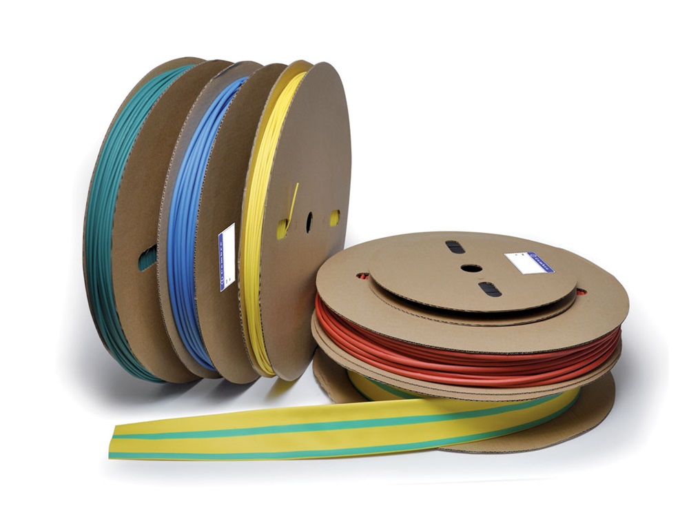 Guaina termorestringente poliolefina 2:1 bobina 25m isolamento cavi elettrici protezione connessioni