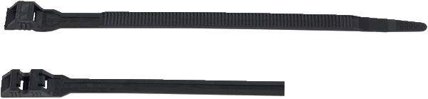 Fascetta stringicavo Unity Maxi Cable 360x9 mm doppia testina PA 6,6 per installazioni interne ed esterne (100 pezzi)