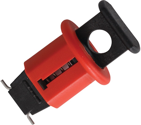 Mini blocca-disgiuntore unipolare nylon vetro armato montaggio rapido senza attrezzi per disgiuntori europei