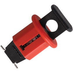 Mini blocca-disgiuntore unipolare nylon vetro armato montaggio rapido senza attrezzi per disgiuntori europei