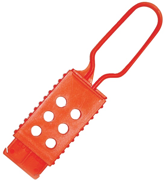 Ganascia di blocco nylon dielettrico 6 lucchetti 450 kg foro min 7 mm sicurezza elettrica