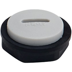 Tappo e controdado plastica PA 6 IP68 per pressacavo ISO/M 12 impianti evolutivi confezione 100 pezzi