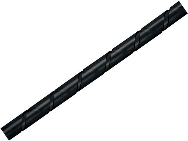 Guaina a spirale 8 mm 10 m nera protezione e organizzazione cavi elettrici polietilene privo di alogeni