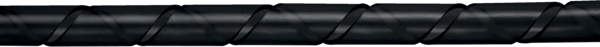 Guaina a spirale 24 mm 10 m nera polietilene senza alogeni protezione cavi elettrici professionale