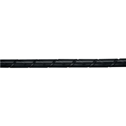 Guaina a spirale 24 mm 10 m nera polietilene senza alogeni protezione cavi elettrici professionale