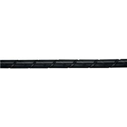 Guaina a spirale 24 mm 10 m nera polietilene senza alogeni protezione cavi elettrici professionale