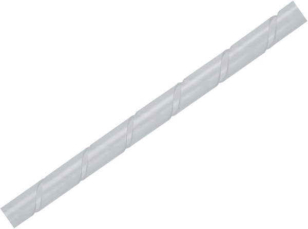 Guaina a spirale Ø 8 mm 10 m trasparente protezione e manutenzione cavi polietilene alogeno free