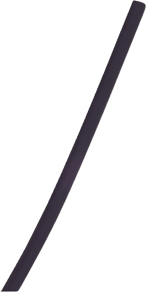 Guaina termorestringente 3:1 senza adesivo 1,5/0,5 mm nera per isolamento cavi e fili