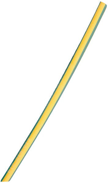 Guaina termoretraibile 3/1 mm verde/gialla isolamento e identificazione cavi 1 metro