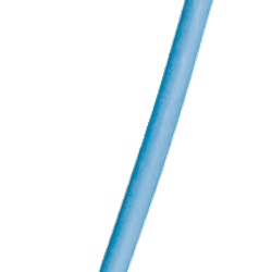 Guaina termoretraibile blu 24/8 mm per isolamento e identificazione cavi elettrici