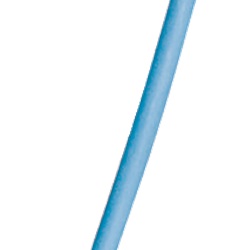 Guaina termoretraibile blu 39/13 mm 1 m isolamento identificazione cavi elettrici