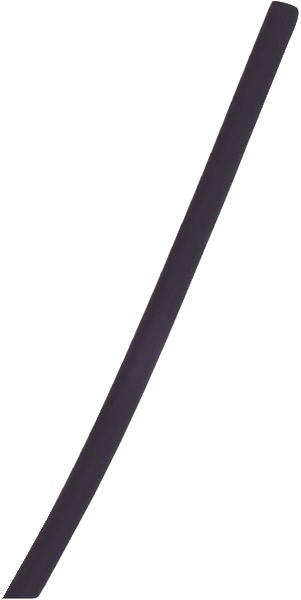 Guaina termoretraibile 2/1 nera 76,2/38,1 mm 1 m isolamento elettrico manutenzione cavi