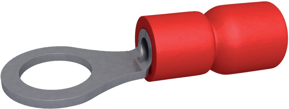 Capocorda preisolato rotondo 0.5-1.5 mm² M3 rosso (x 100)
