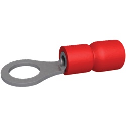 Capocorda preisolato rosso 0,5-1,5 mm² con sistema Easy-Entry per installazioni elettriche rapide e sicure