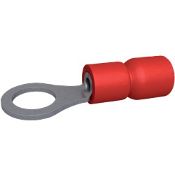 Capocorda preisolato rotondo 0.5-1.5 mm² M8 rosso (x 100)