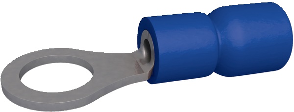 Capocorda preisolato rame stagnato 1,5-2,5 mm² blu confezione 100 pezzi per connessioni elettriche sicure