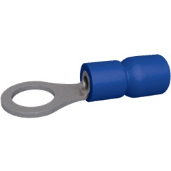 Capocorda preisolato rame stagnato 1,5-2,5 mm² blu confezione 100 pezzi per connessioni elettriche sicure