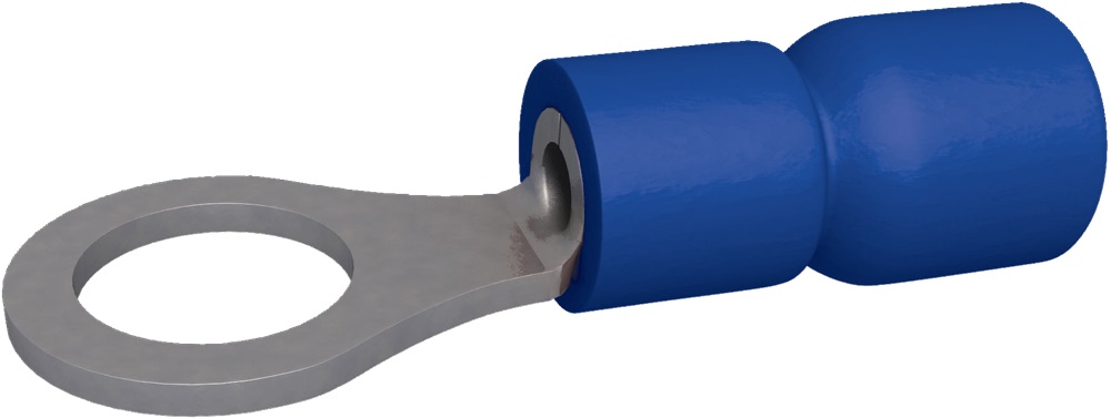 Capocorda preisolato rotondo blu 1.5-2.5 mm² M4 (x 100)