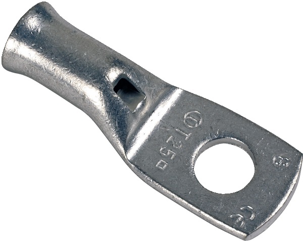 Capocorda potenza NFC 20-130 16 mm² rame elettrolitico foro ispezione crimpatura perfetta uso elettrico