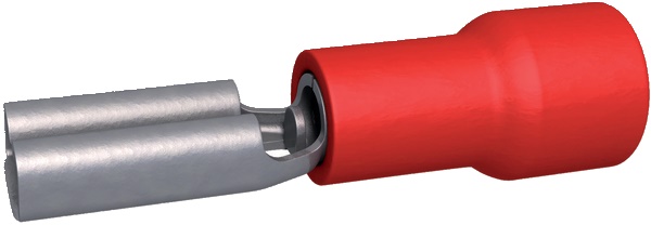 Clip preisolata femmina ottone stagnato rossa 0,5-1,5 mm² connessioni elettriche rapide sicure