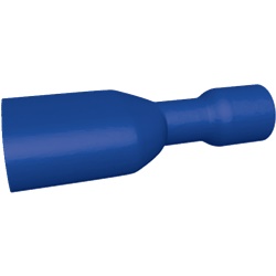 Clip isolata femmina blu 1,5-2,5 mm² in ottone stagnato per connessioni elettriche rapide e sicure confezione 100 pezzi