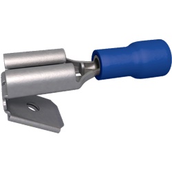 Clip preisolata maschio/femmina blu 1,5-2,5 mm² ottone stagnato connessioni elettriche rapide e sicure