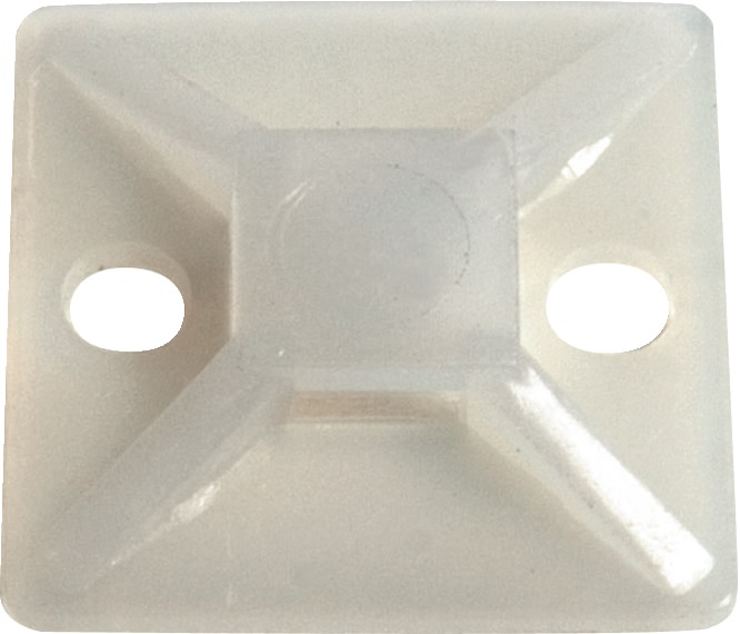 Zoccolo adesivo e da avvitare 28 x 28 x 3.9 mm trasparente (x100)