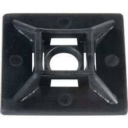 Zoccolo adesivo e da avvitare 28 x 28 x 5.3 mm nero