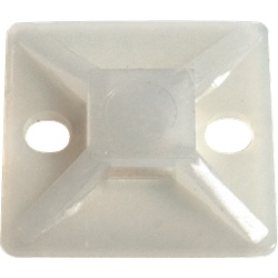 Base adesiva e avvitabile per fascette 19,5x19,5x5,3 mm trasparente fissaggio cavi elettrici rapido e sicuro