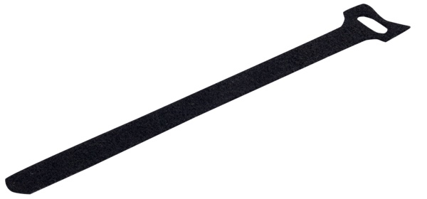 Fascetta stringicavo autoaggrappante PA 6.6 210x16 mm nera riutilizzabile per fissaggio cavi dati e ordine impianti