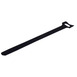 Fascetta stringicavo autoaggrappante PA 6.6 210x16 mm nera riutilizzabile per fissaggio cavi dati e ordine impianti