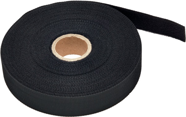 Nastro autoaggrappante PA 6.6 10 m x 20 mm nero per fissaggio e organizzazione cavi dati riutilizzabile