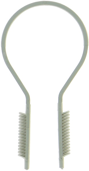 Tassello fissacavo rapido PA 6,6 grigio Ø13-28 mm per tubi e cavi cemento calcestruzzo mattoni (50 pezzi)