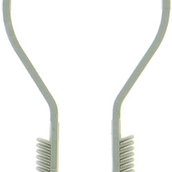 Tassello fissacavo rapido PA 6,6 grigio Ø13-28 mm per tubi e cavi cemento calcestruzzo mattoni (50 pezzi)